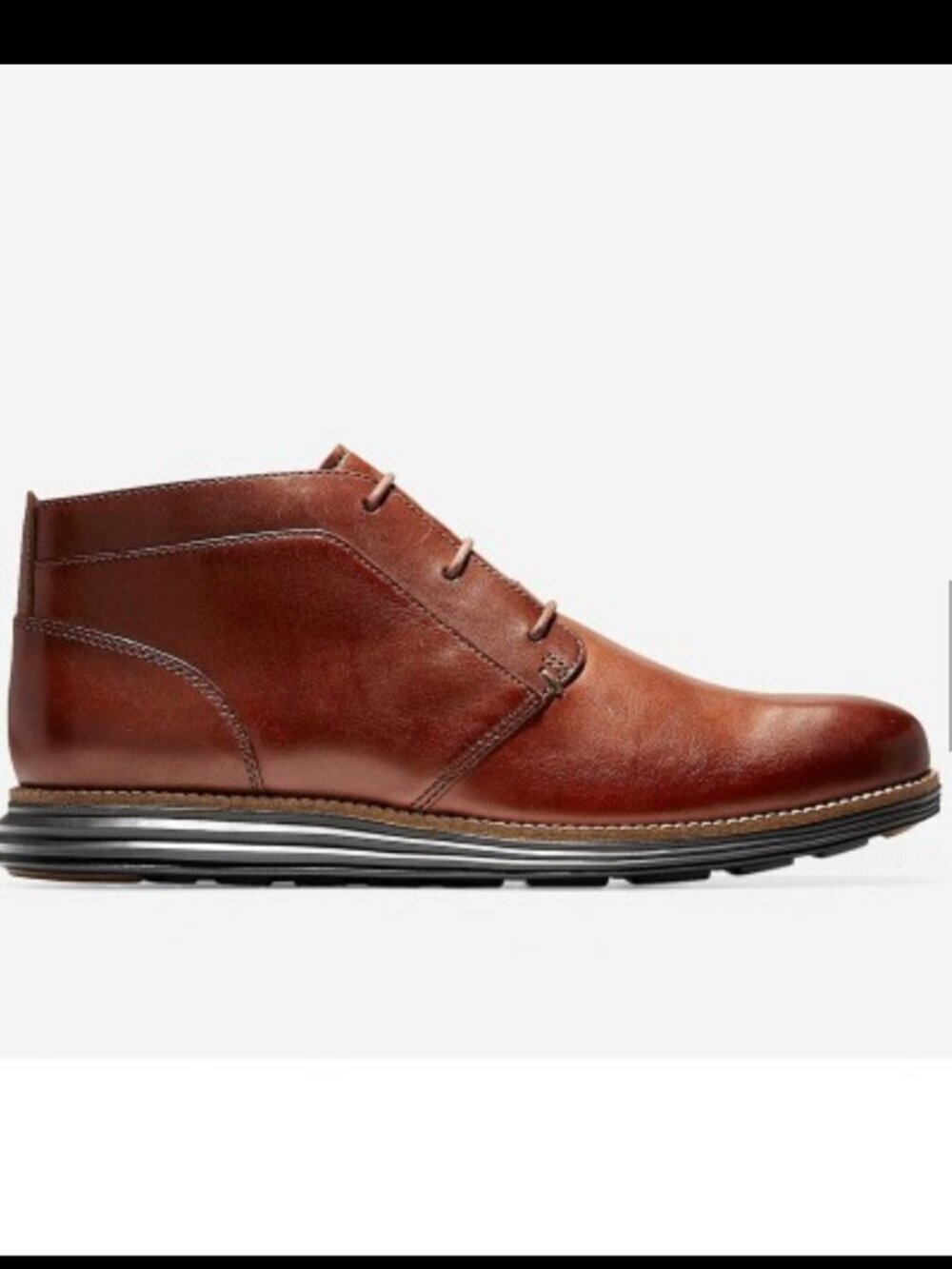 Cole Haan SZ 11.5 Zerogrand Brown Leather Chukka Desert Boots Closet Staple